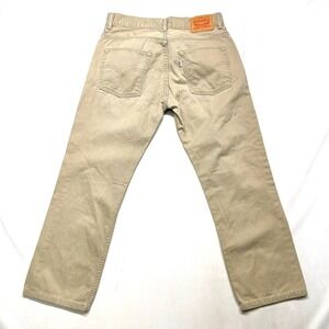 Vintage Levi's 511 Pants Womens 18 Reg 29x29 Beige Straight Leg Classic Zip Fly